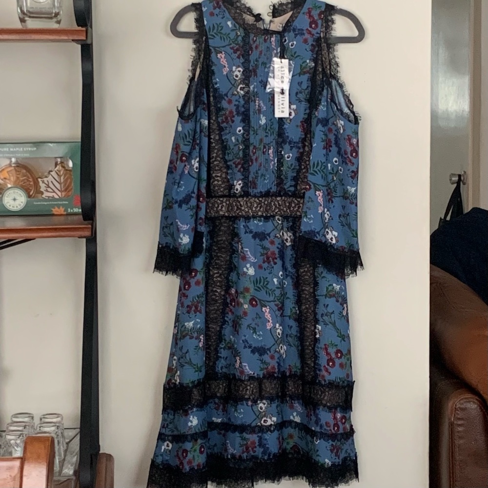 ALICE + OLIVIA Garden Party dress SIZE 0 NWT